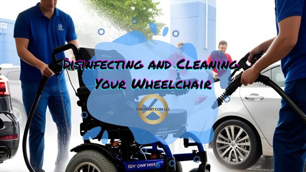 Wheelchair bubblebath washing disinfecting